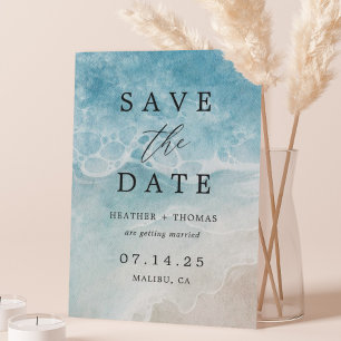 Save The Date Ocean Beach Sea Destination Mariage Enregistrer La