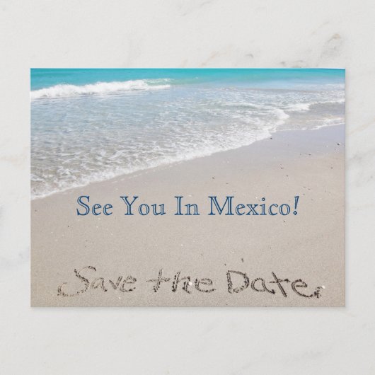 Save the date | Océan | Carte Faire-part postale (Devant)