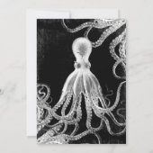 Save The Date Octopus vintage foncé (Dos)