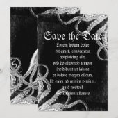 Save The Date Octopus vintage foncé (Devant / Derrière)