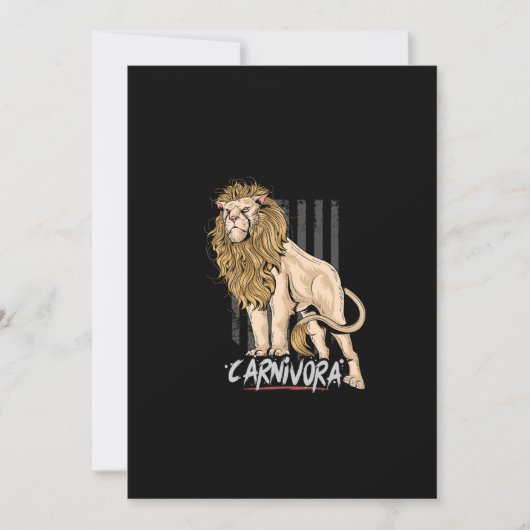 Save The Date OEuvre d'art Lion leo carnivora (Devant)