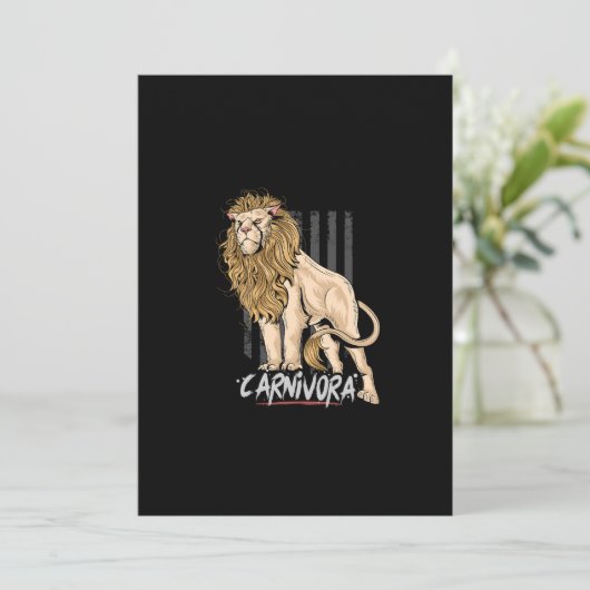 Save The Date OEuvre d'art Lion leo carnivora (Debout devant)