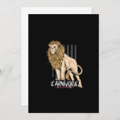 Save The Date OEuvre d'art Lion leo carnivora (Devant / Derrière)