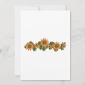 Save The Date "Oh bébé" Baby shower floral d'automne (Dos)