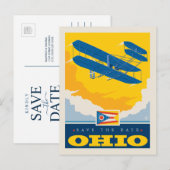 Save the date | Ohio Uitnodiging Briefkaart (Voorkant / Achterkant)