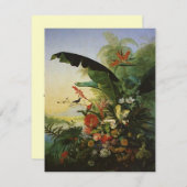 Save The Date Oiseau de Paradis NOTE DE MARIAGE POUR ENREGISTRER (Devant / Derrière)