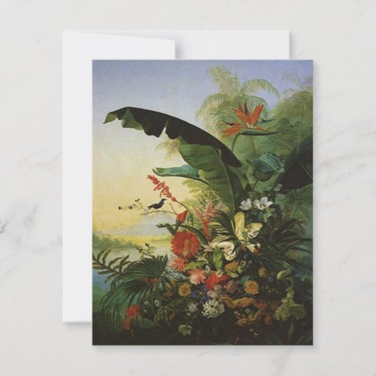 Save The Date Oiseau du Paradis MARIAGE ENREGISTRER LA NOTE DE D (Devant)