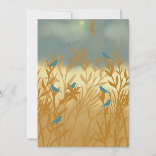 Save The Date Oiseaux bleus (Devant)