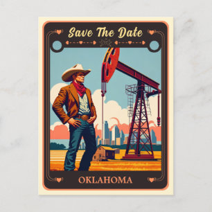 Save the date   Oklahoma Invitation Briefkaart