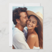 Save The Date Olive Thème Photo Mariage Enregistrer La Date (Dos)