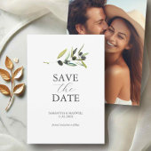 Save The Date Olive Thème Photo Mariage Enregistrer La Date