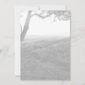 Save The Date Ombre extérieure Noir & Blanc Mariage Enregistrer (Dos)