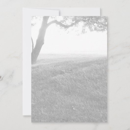 Save The Date Ombre extérieure Noir & Blanc Mariage Enregistrer (Dos)