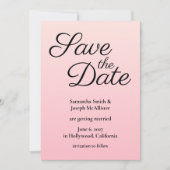Save The Date Ombre Rouge Clair (Devant)