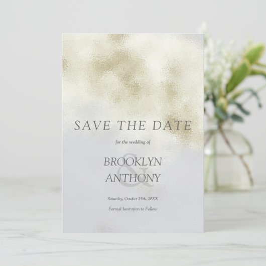 Save The Date Opal blanc de luxe (Debout devant)