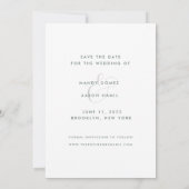 Save The Date Open Bar Modern Photo Mariage Funny Enregistrer la (Dos)