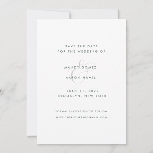 Save The Date Open Bar Modern Photo Mariage Funny Enregistrer la (Dos)