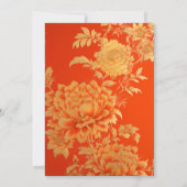 Save The Date Opulent Mandarin Orange Floral (Dos)