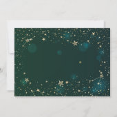 Save The Date Or Céleste Soleil Et Lune Étoiles Vert (Dos)