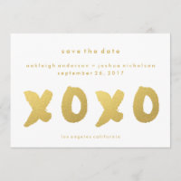 Or chic | XOXO Simple Modern Enregistrer la date