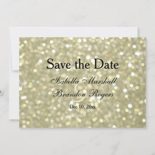 Save The Date Or glamour Enregistrer la date (Dos)