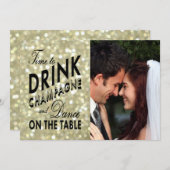 Save The Date Or glamour Enregistrer la date (Devant / Derrière)