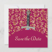 Save The Date Or Médiéval Enregistrer La Date (Devant)