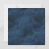 Save The Date Or Monogramme Moderne Mariage Bleu Or (Dos)