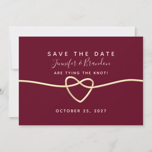 Save The Date Or romantique et Mariage de Bourgogne (Devant)
