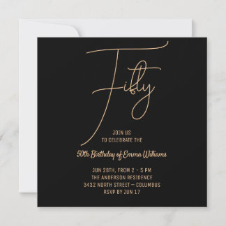 Save The Date Or simple | 50e anniversaire
