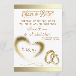 SAVE THE DATE OR SPARKLE ENREGISTRER LA DATE