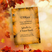 Save The Date Orange Automne Citrouille mariage Enregistrer la d