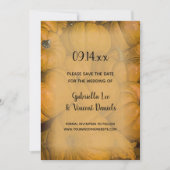 Save The Date Orange Automne Citrouille mariage Enregistrer la d (Devant)