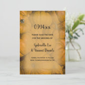Save The Date Orange Automne Citrouille mariage Enregistrer la d (Debout devant)