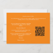 Save The Date Orange Climbing Arch Grey Bouquets 3-Photo Collage (Dos)