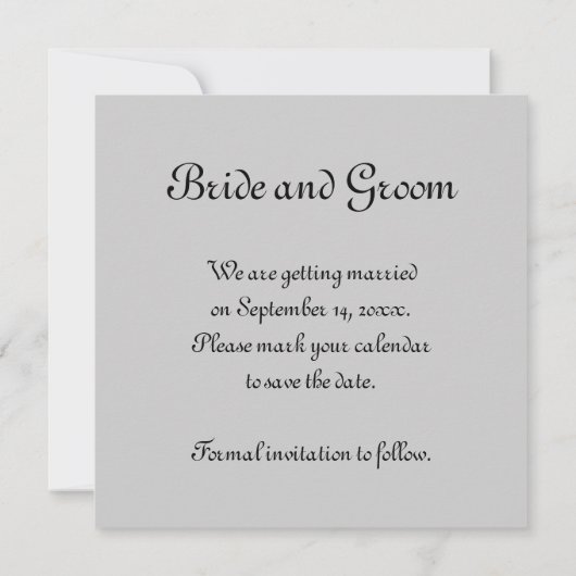 Save The Date Orange Daisy Wedding Enregistrer la date Faire-par (Dos)