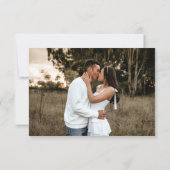 Save The Date Orange fleur mono photo mariage enregistrer la dat (Dos)