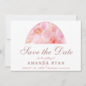 Save The Date Orange Mariage Floral Orange Orchid (Devant)