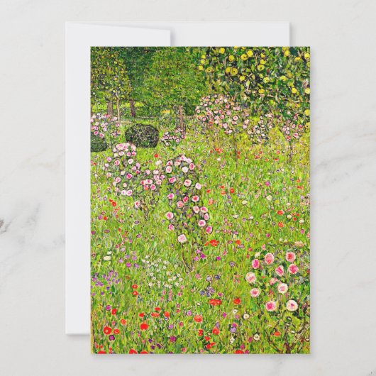 Save The Date Orchard Gustav Klimt avec Rose (Devant)