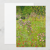Save The Date Orchard Gustav Klimt avec Rose (Devant / Derrière)