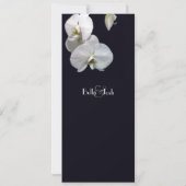 Save The Date Orchidées blanches Enregistrer la date de l'annonc (Dos)