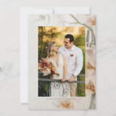 Save The Date Orchidées de Parties scintillant d'or géométrique  (Dos)