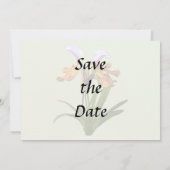 Save The Date Orchidées Paphiopedilum entrelacées (Dos)