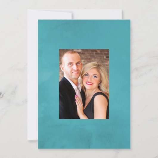 Save The Date Orchidées tropicales géométriques Mariage Photo (Dos)