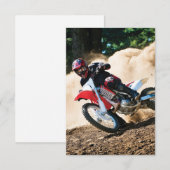 Save The Date oreiller de jet de pilote de motocross (Devant / Derrière)