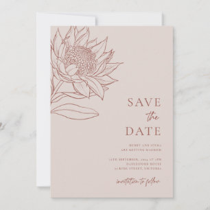 Save The Date Originaire d'Australie Waratah Protea