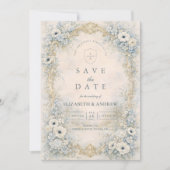 Save The Date Ornate Floral Baroque Wedding (Devant)