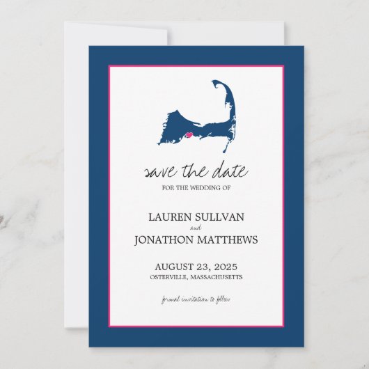 Save The Date Osterville Cape Cod Wedding Enregistrer la date (Devant)