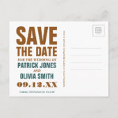 Save the date | Ottawa, Canada Aankondigingskaart (Achterkant)