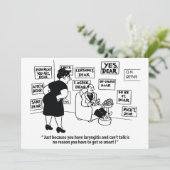 Save The Date Oui Cher, Humour Cartoon Noir Et Blanc, (Debout devant)